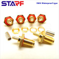 STA Waterproof IP67 SMA Female Crimp Cable Connector for 1.13mm RG174 178 316 Cable